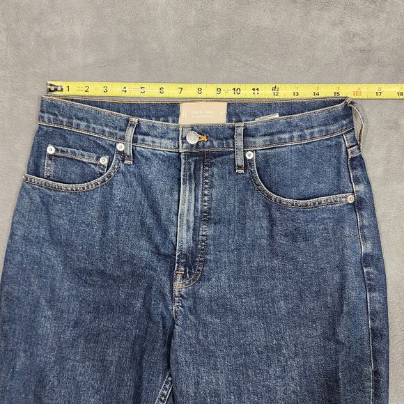 Everlane Original Cheeky Jean Straight High Rise Dark Wash 30 Regular Stretchy - Picture 9 of 10